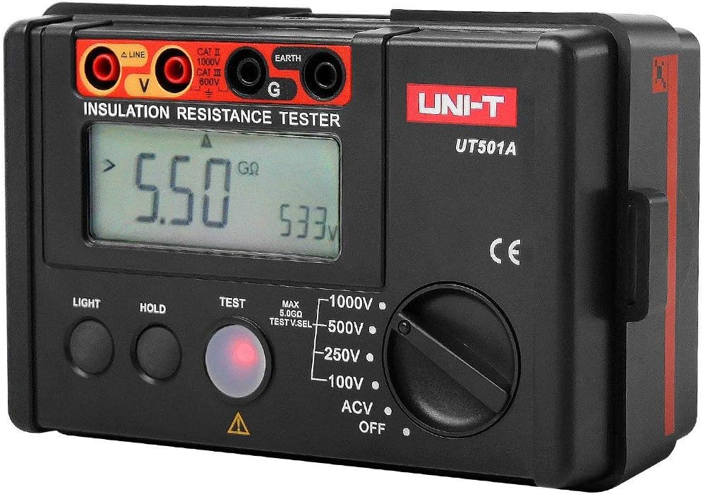 Uni-T UT501A 1000V Insulation Resistance Meter Ground Tester